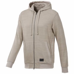 Reebok Noble Fight Kapuzenpullover Herren - Grau - DE 483-PSV